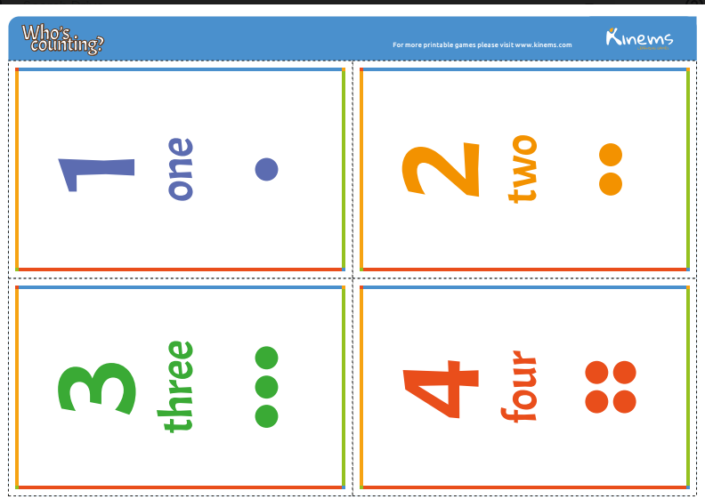 activities, board games, Math, Who's counting, kindergarden, preschoolers